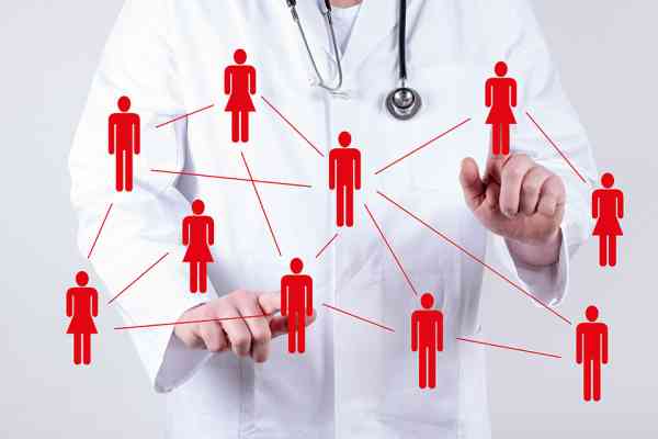 Arzt Netzwerk abstrakt